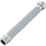 connexions flexibles extensibles m f en inox joint plat avec revetement