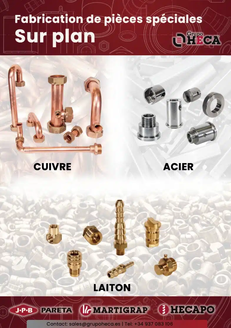 pieces fabriquees sur plan