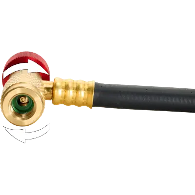 tuyaux de charge pro vanne a deux etages integree